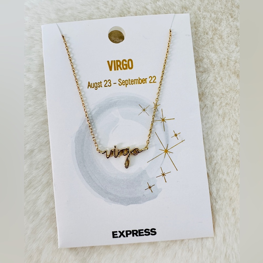 💃 Express Gold Virgo Zodiac Necklace - NWT